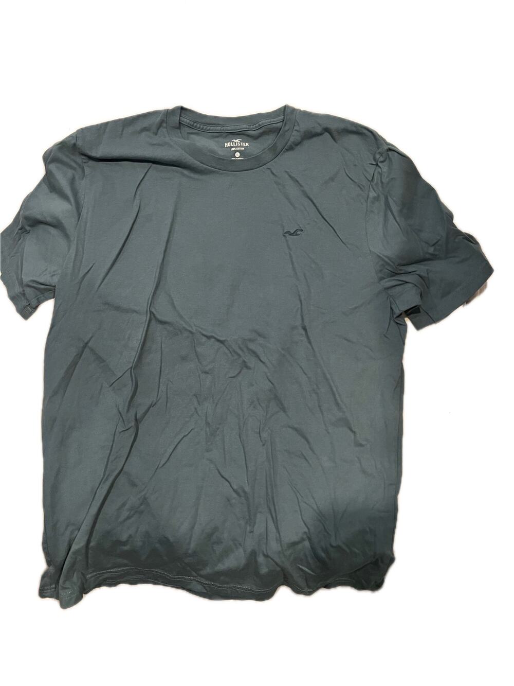 Hollister Teal 100% Cotton  T-Shirt Mens XL